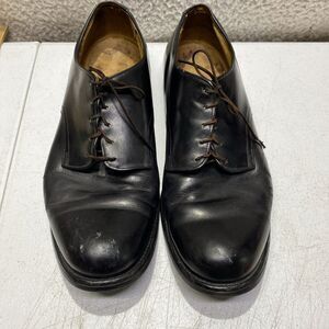 Vintage International Shoe Co Derby Shoes Black Biltrite Imperial Size 9.5 R